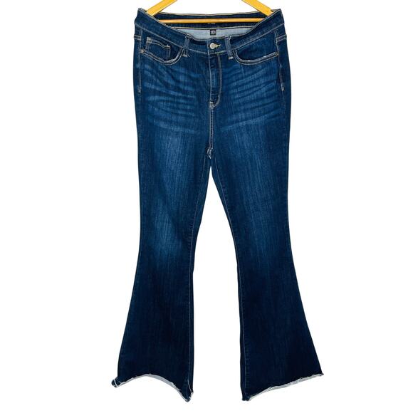 Judy Blue High Waist Flare Jeans size 31 raw hem - Picture 1 of 7